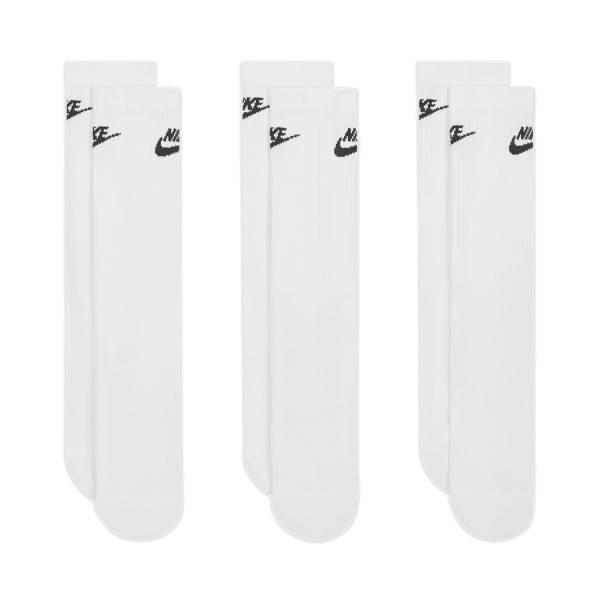Tennis Socks Nike Everyday Elevated DriFIT Crew x 3 Socks  White IH8522901