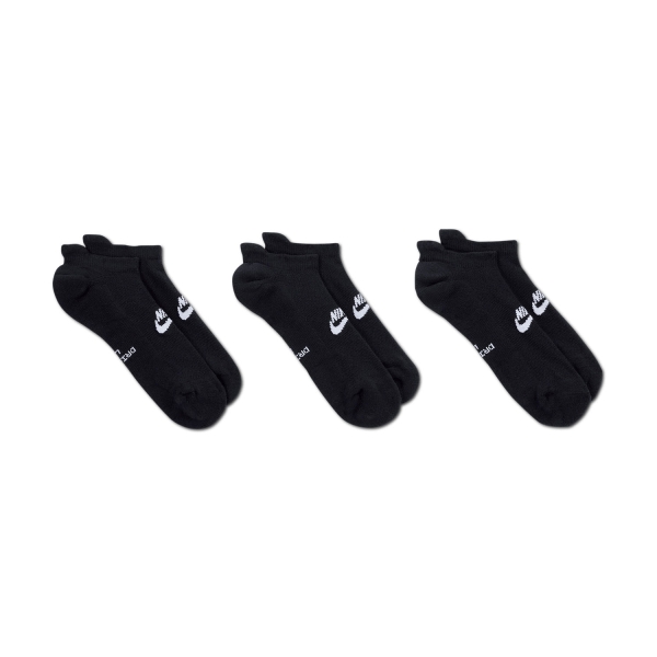 Tennis Socks Nike Everyday Elevated DriFIT x 3 Socks  Black IH8524902
