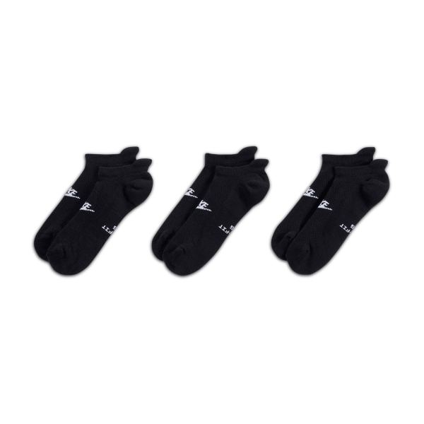 Nike Everyday Elevated Dri-FIT x 3 Socks - Black