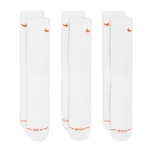 Nike Everyday Elevated Crew x 3 Calcetines - White/Orange Nike Everyday Elevated Crew x 3 Calcetines - White/Orange