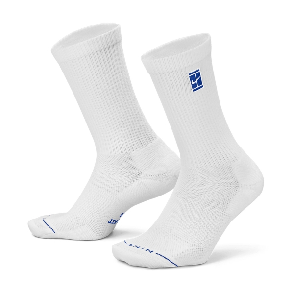 Nike Court Everyday Elevated x 3 Socks - White/Blue