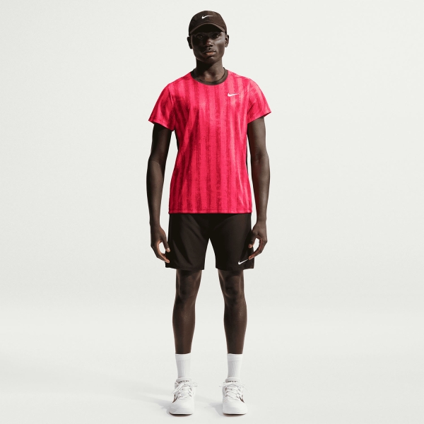 Nike Court Dri-FIT Victory T-Shirt - Team Red/Black/White