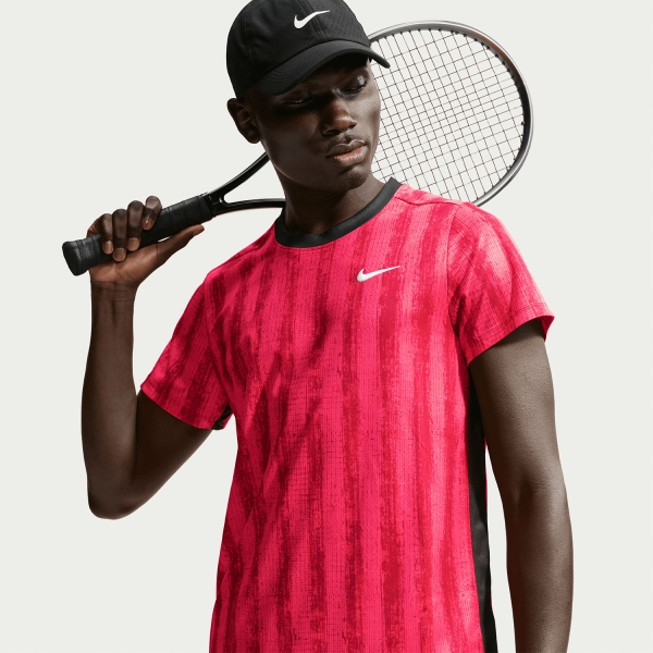 Nike Court Dri-FIT Victory T-Shirt - Team Red/Black/White