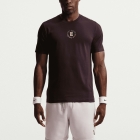 Nike Court Dri-FIT Heritage T-Shirt - Burgundy Ash
