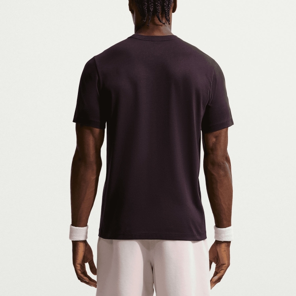 Nike Court Dri-FIT Heritage T-Shirt - Burgundy Ash