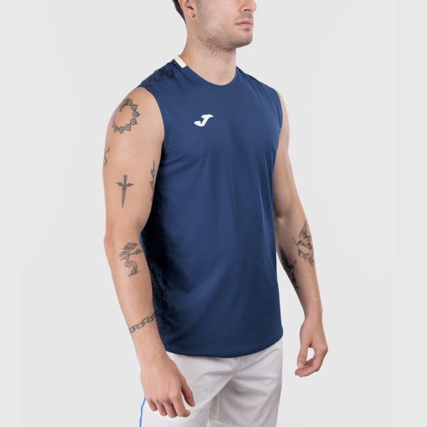 Maglietta Tennis Uomo Joma Challenge Canotta  Navy Blue 105126.322