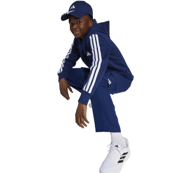 adidas Essentials 3 Stripes Sudadera Niños - Dark Blue/White