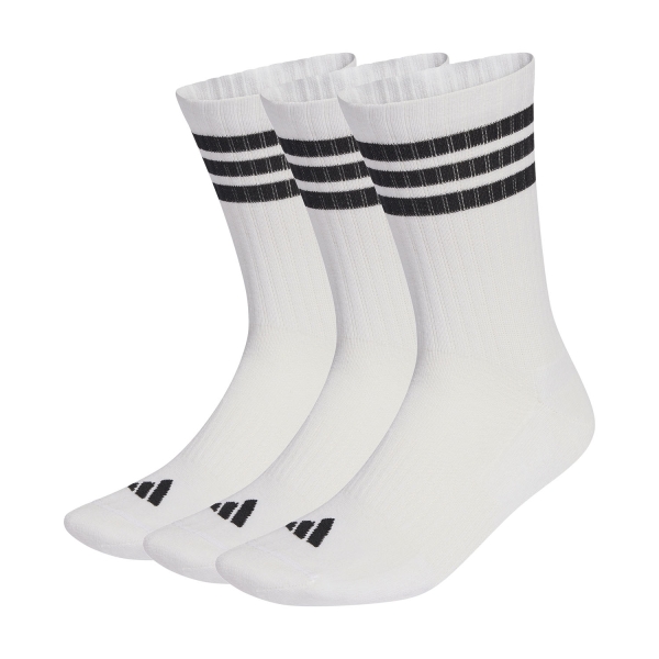 Calze Tennis adidas 3 Stripes Cushioned Crew x 3 Calze  White/Black JZ0532