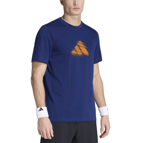 Maglietta Tennis Uomo adidas Clay Maglietta  Dark Blue KB9430