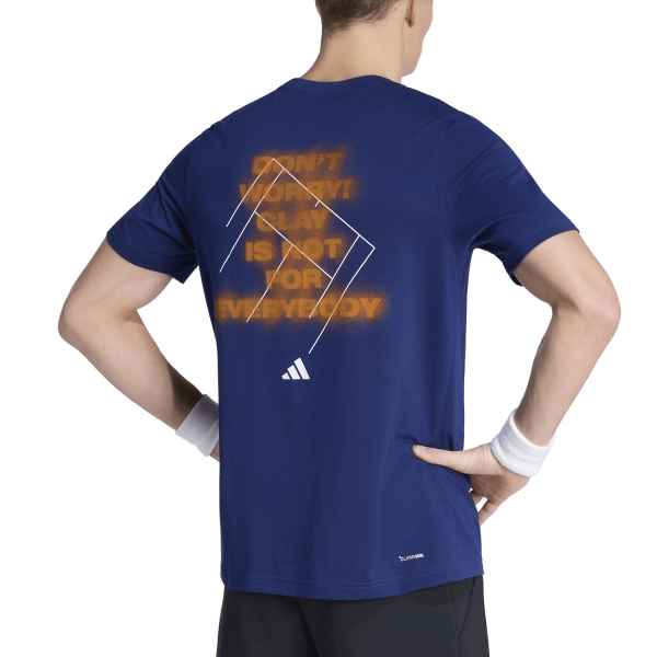 adidas Clay Camiseta - Dark Blue
