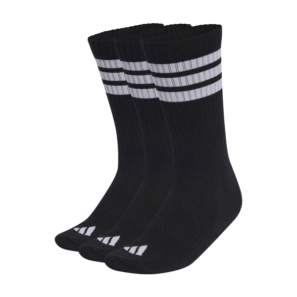 Calze Tennis adidas 3 Stripes Cushioned Crew x 3 Calze  Black/White KC9641