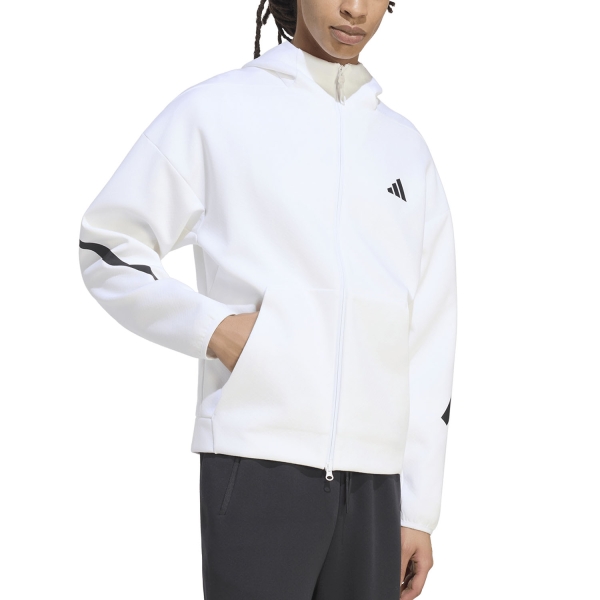 Men's Tennis Shirts and Hoodies adidas Z.N.E. Pro Hoodie White KF6439
