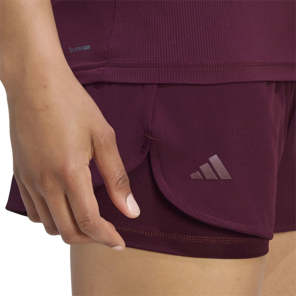 adidas CLIMACOOL Match 2 in 1 2.5in Shorts - Maroon