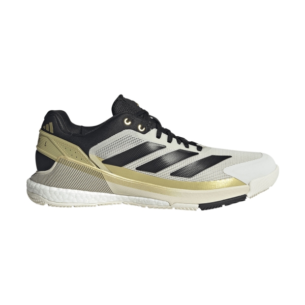 Scarpe Padel adidas Crazyquick Boost Padel  Off White/Core Black/Gold Metallic KI3591