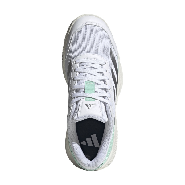 adidas Courtquick Padel - FTWR White/Silver Metallic/Clear Mint