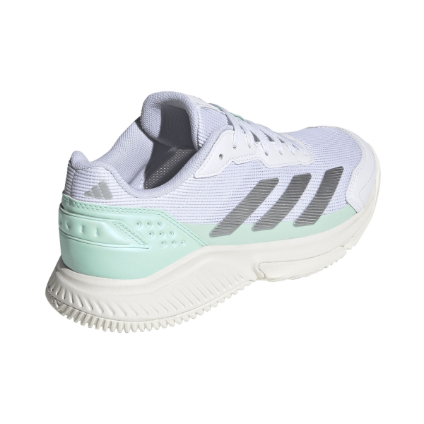 adidas Courtquick Padel - FTWR White/Silver Metallic/Clear Mint
