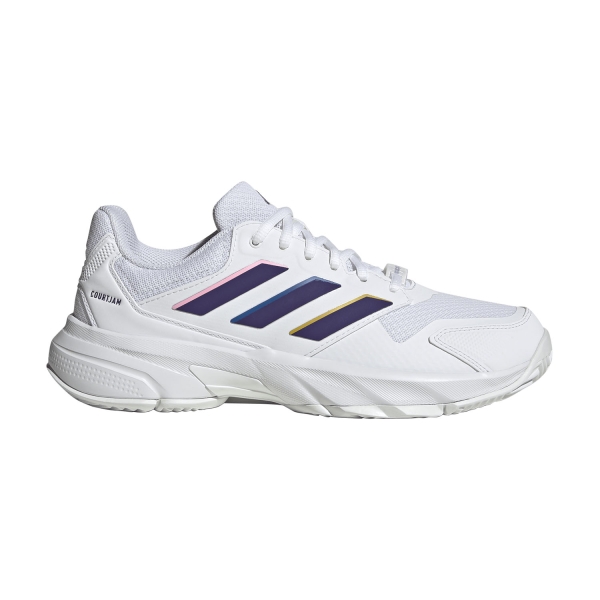 Calzado Tenis Mujer adidas Courtjam Control 3  FTWR White/Collegiate Purple KI3626
