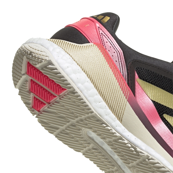 adidas Crazyquick Boost Padel - Core Black/Gold Metallic/Solar Turbo