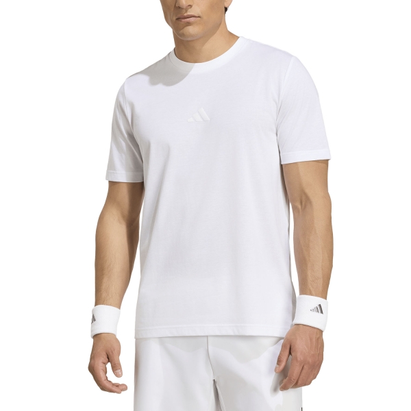 Maglietta Tennis Uomo adidas Tennis Graphic Maglietta White KR2319