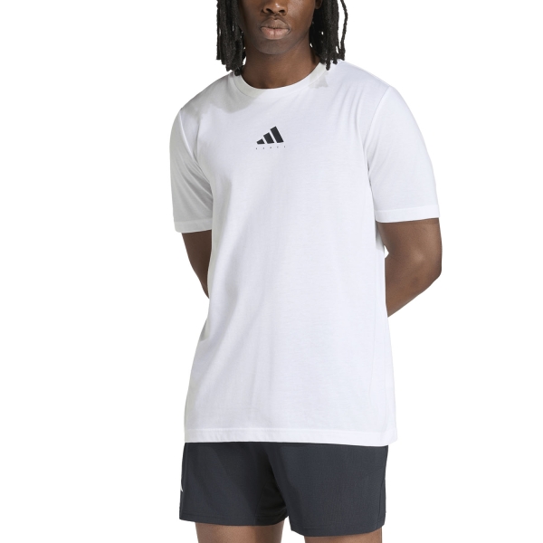 Maglietta Tennis Uomo adidas Padel Category Graphic Maglietta  White KR2327