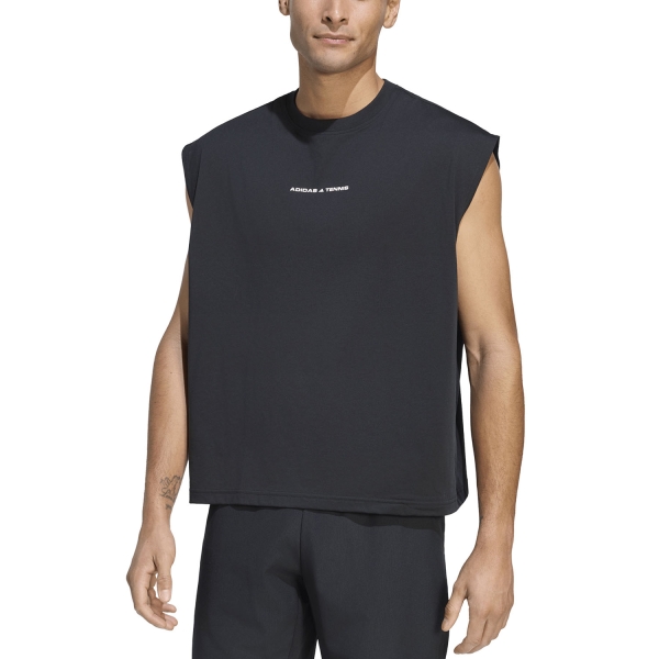 Men's Tennis Shirts adidas Culture Graphic Tank  Black KR2337