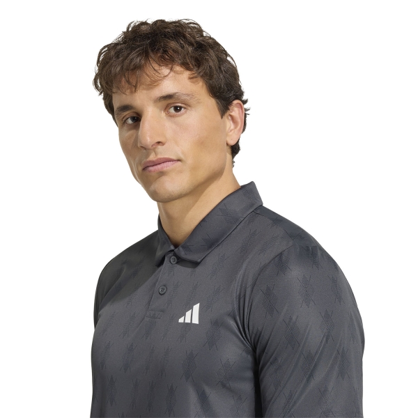 adidas Club Graphic Pro Polo - Carbon/Black