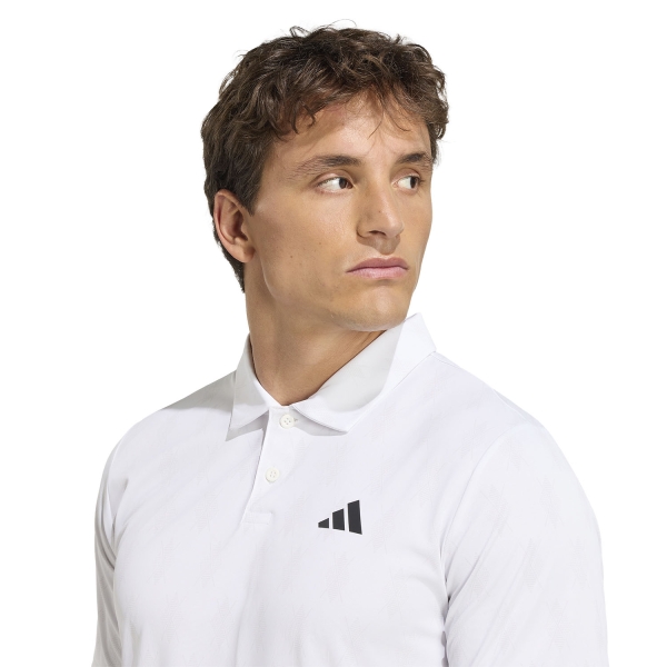 adidas Club Graphic Pro Polo - White/Dash Grey
