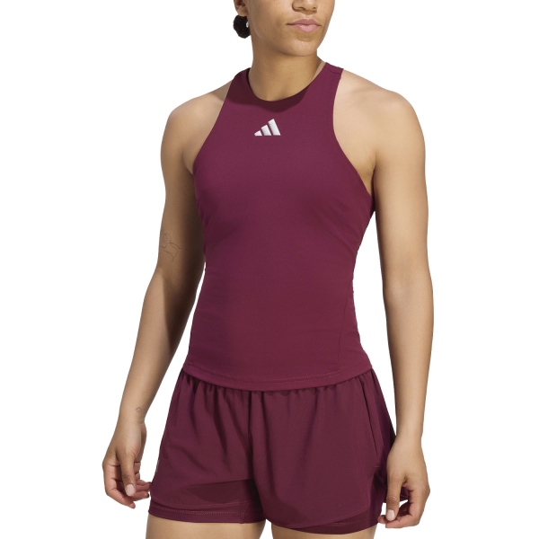 Women`s Tennis Tanks adidas CLIMACOOL Y Pro Tank  Maroon KV3337