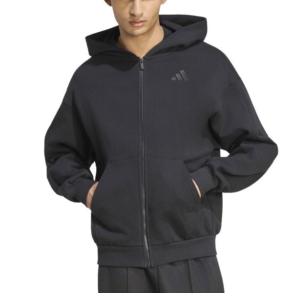 Men's Tennis Shirts and Hoodies adidas Kit Small Logo Hoodie Black KW2289