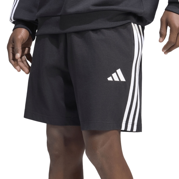 Pantaloncini Tennis Uomo adidas Essentials 3 Stripes 7in Pantaloncini  Black/White KY6620