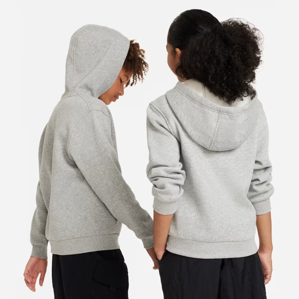 Nike Club Sudadera Niños - Dark Grey Heather/Base Grey/White