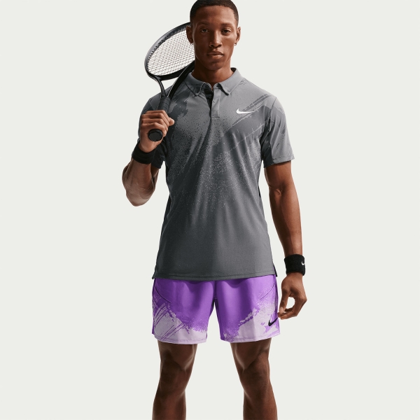 Nike Court Slam 6in Shorts - Bright Violet/Violet Mist/Black
