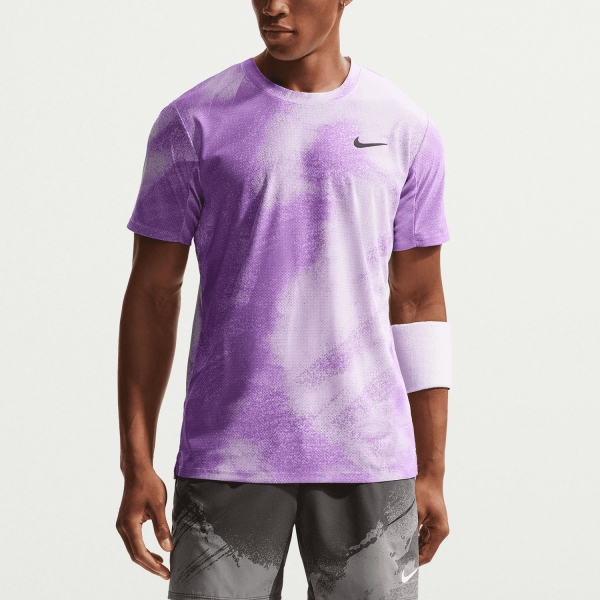 Maglietta Tennis Uomo Nike Court Slam RG Maglietta  Violet Mist/Bright Violet/Black IB1016511
