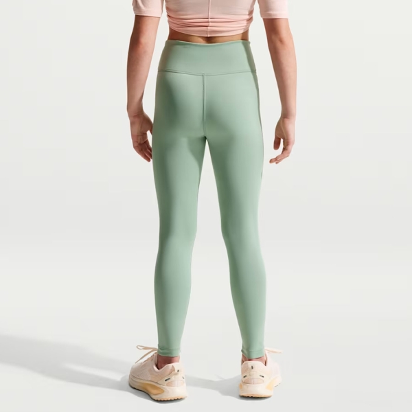 Nike One Swoosh Tights Girl - Steam/White