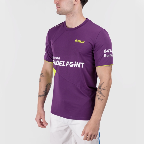 Men's Tennis Shirts Siux Fenix X Leo Augsburger TShirt  Purple 200189
