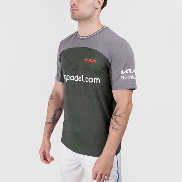 Men's Tennis Shirts Siux Pegasus X Alex Chozas TShirt  Green/Grey 200193