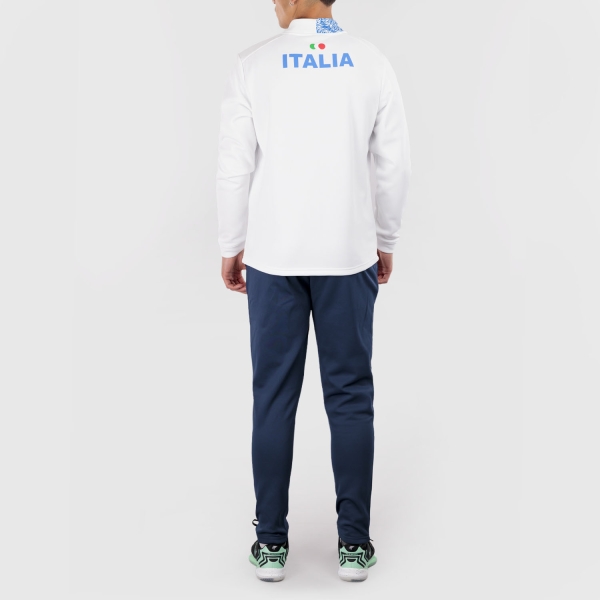 Joma FITP Pre Game Print Tracksuit - White/Royal/Navy