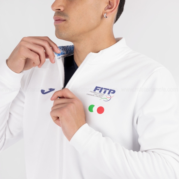 Joma FITP Pre Game Print Tracksuit - White/Royal/Navy