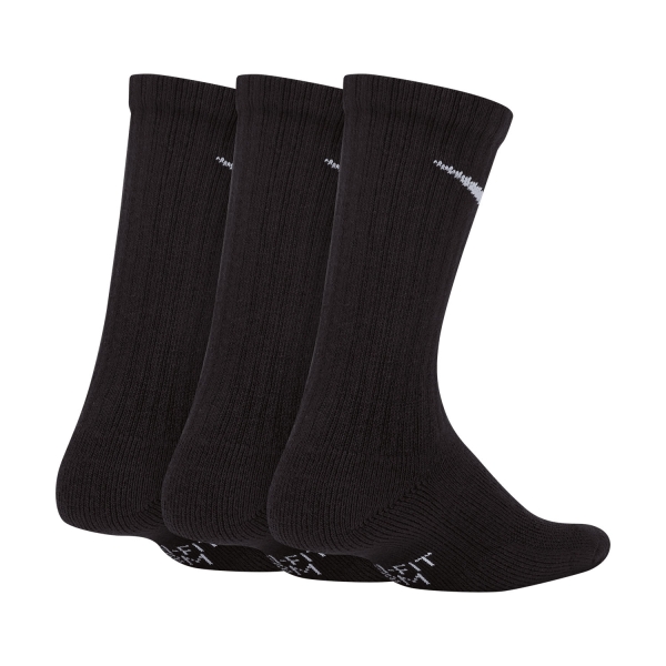 Nike Everyday Crew x 3 Calcetines Niños - Black/White