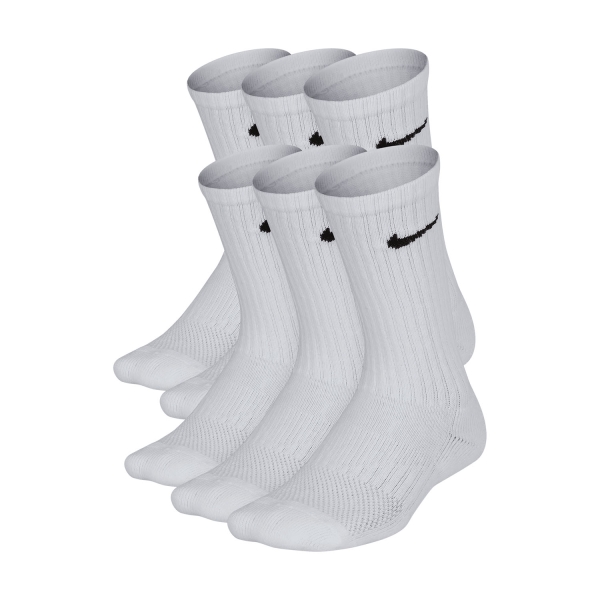  Nike Everyday Crew x 6 Calcetines Ninos  White/Black SX6910100