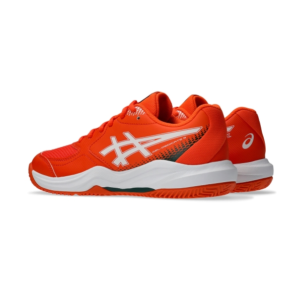 ASICS Gel Dedicate 9 GS Padel Bambini - Energy Orange/White