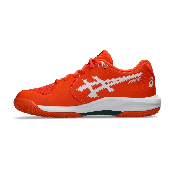 ASICS Gel Dedicate 9 GS Padel Bambini - Energy Orange/White