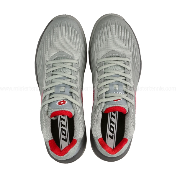 Lotto Mirage 200 II Clay - Cool Gray 7U/Poinsettia Red