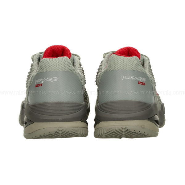 Lotto Mirage 200 II Clay - Cool Gray 7U/Poinsettia Red