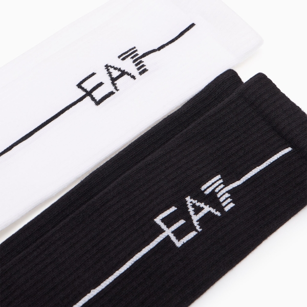 EA7 Pro x 2 Calze - Nero/Bianco