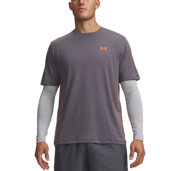 Camisetas de Tenis Hombre Under Armour Tech Play Camiseta  Castlerock/Outrageous Orange 60098330025