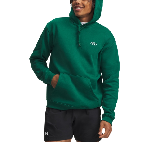 Camisetas y Sudaderas Hombre Under Armour Rival FLC Sudadera  Campus Ivy/White 60134480312