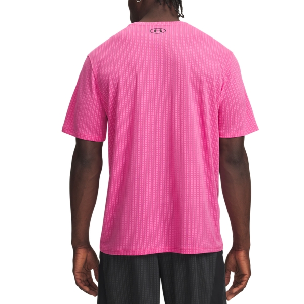 Under Armour Tech Vent Jacquard Camiseta - Pink Frenzy/Ultimate Black