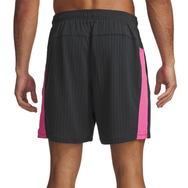 Under Armour Tech Vent Jacquard 7in Shorts - Ultimate Black/Pink Frenzy