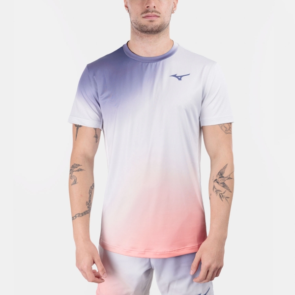Men's Tennis Shirts Mizuno Graphic TShirt  Cloudscape 62GAD50104
